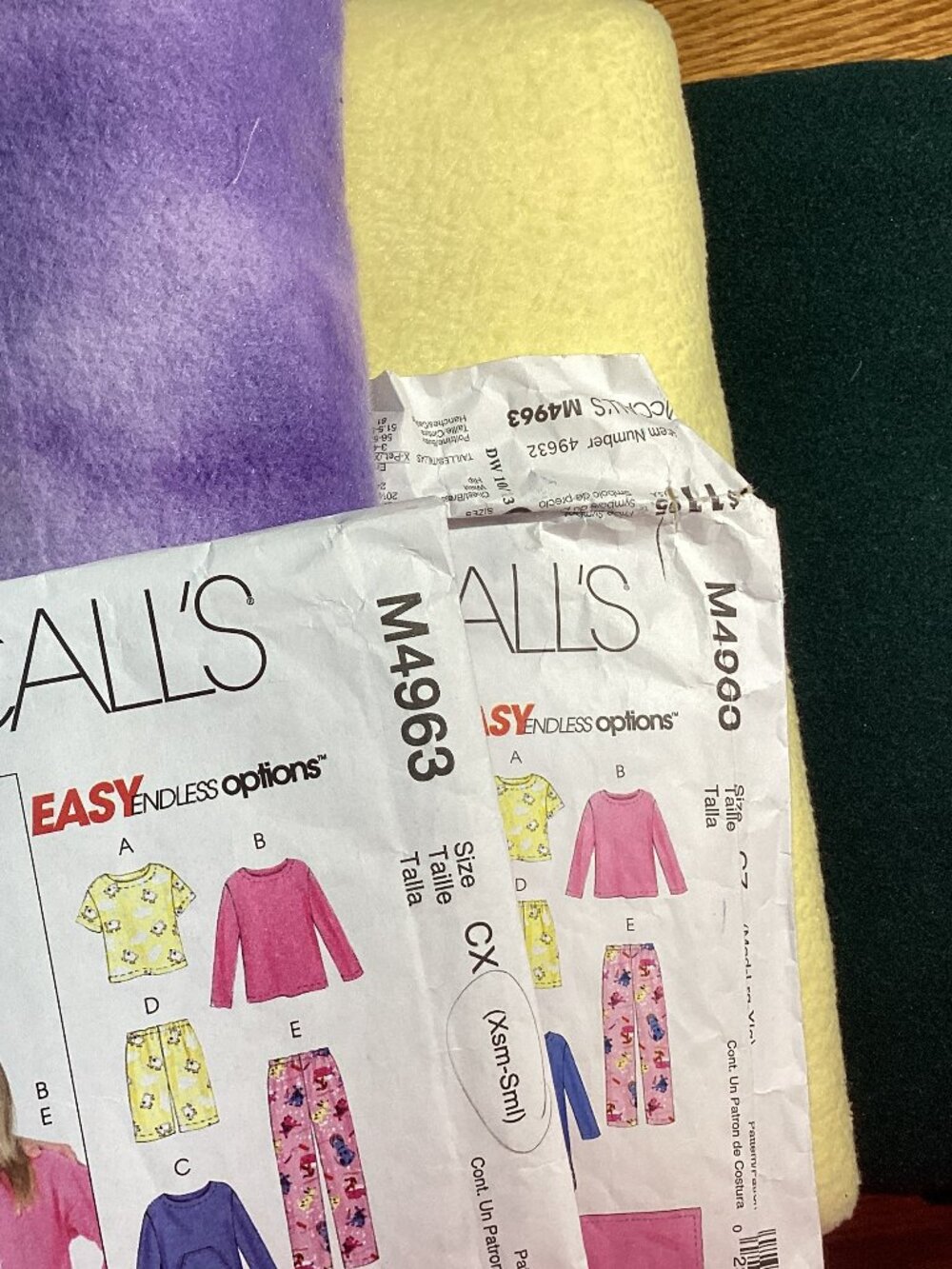 Fleece PJ patterns & Fleece